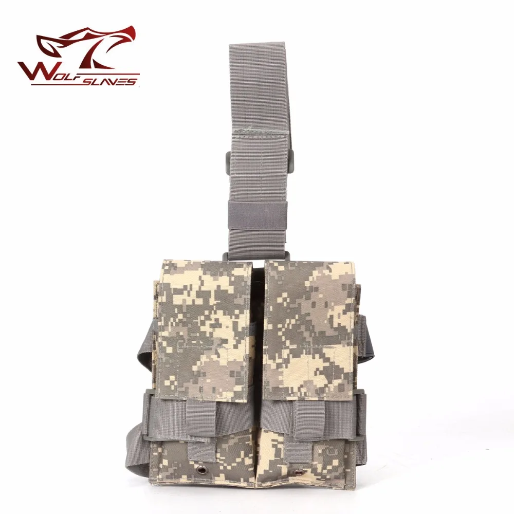 Тактический Двойной M4 5 56 мм подсумок сумка для страйкбола Пейнтбол падения нога