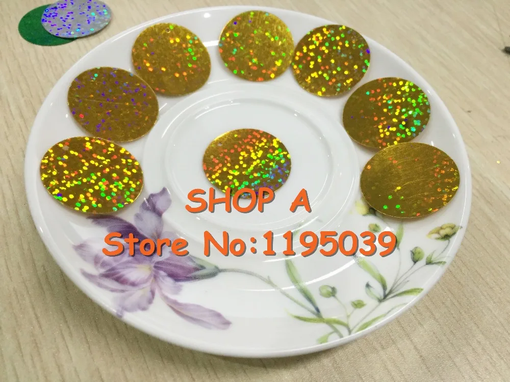 

100 шт./лот, большие круглые блёстки, 40 мм, ПВХ, плоская подошва, с 1 боковым отверстием, танцевальное платье, аксессуар, сделай сам, ремесло, сва...