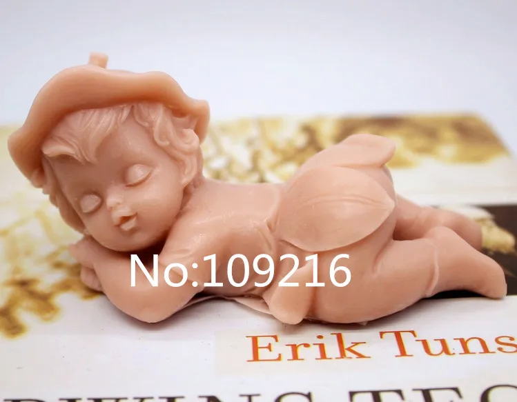 

New Product!!1pcs Baby Lying On The Ground (zx217) Food Grade Silicone Handmade Soap Mold Crafts DIY Mould