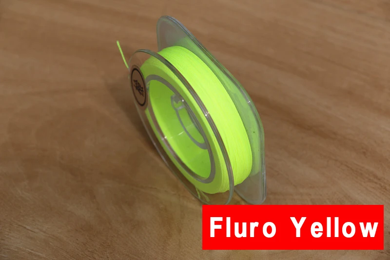 Wifreo 50 м/катушка 200D яркого цвета, оберточная удочка, хлопковая нить для Baitcast/Fly, удочка, строительный стержень, ремонтная линия - Цвет: fluro yellow