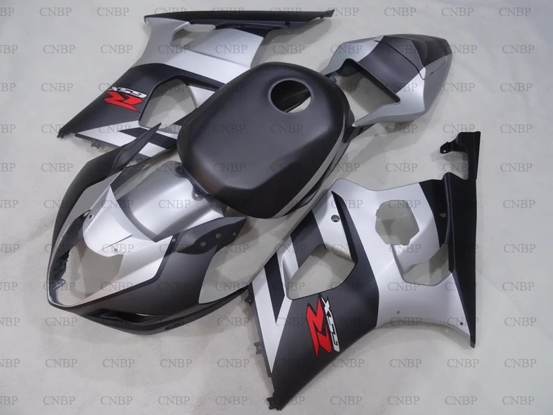 GSX R 1000 2004 Обтекатели для Suzuki GSXR1000 2003 K3 матовые Серебристые черные обтекатели GSXR 03