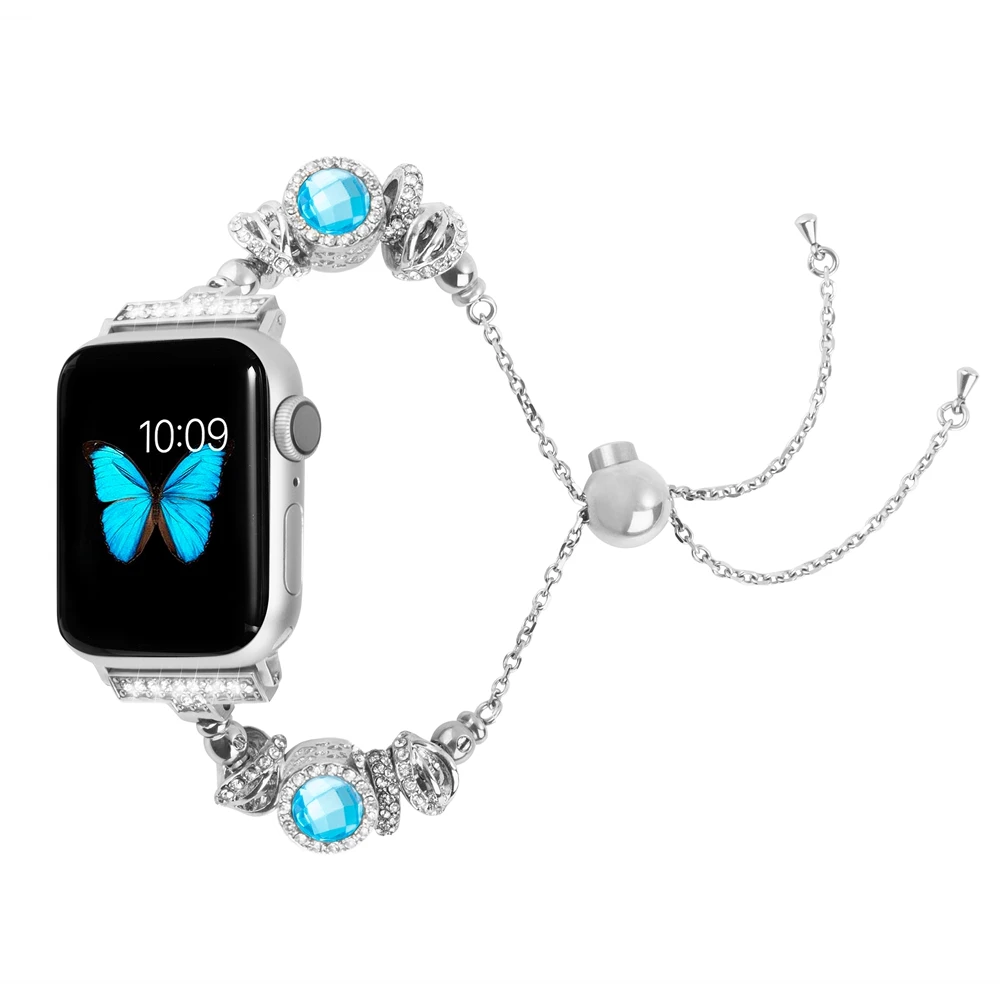 Ремешок сменный из нержавеющей стали для Apple Watch браслет ювелирных изделий Series 1 2 3