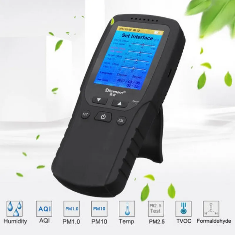 Портативный воздушный мультигазовый детектор PM2.5 цифровой качества воздуха