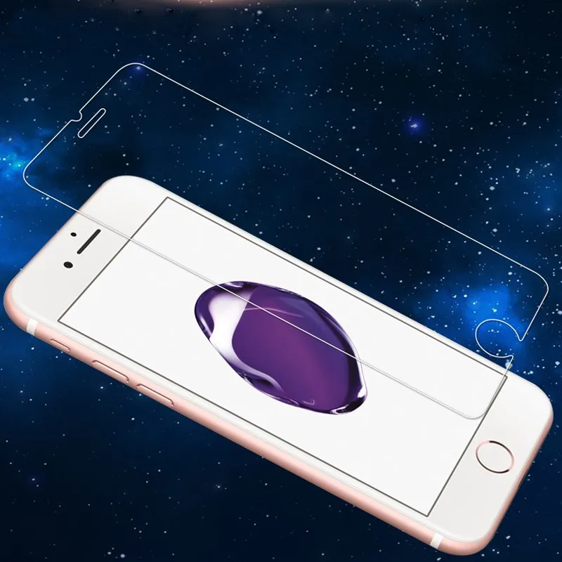 Закаленное Стекло для iPhone 7 7SP Экран протектор 6 6S Плёнки SE 5 5S жесткие защита 4 4S