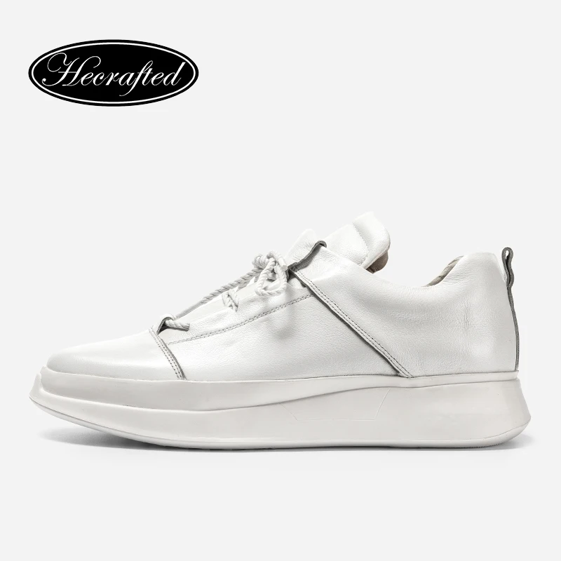 Мужские кроссовки из натуральной кожи; Hecrafted 38-46; модная повседневная мужская обувь из натуральной кожи;# CX0786XD