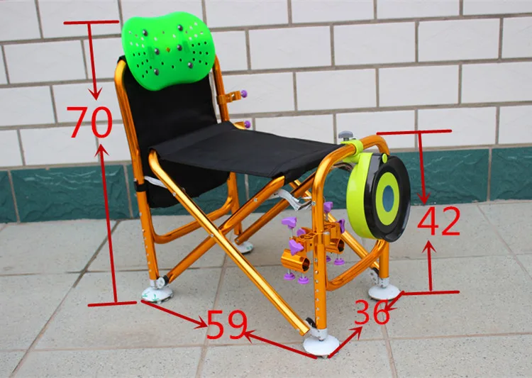Многофункциональное складное рыболовное кресло модели с защитой от встрясок