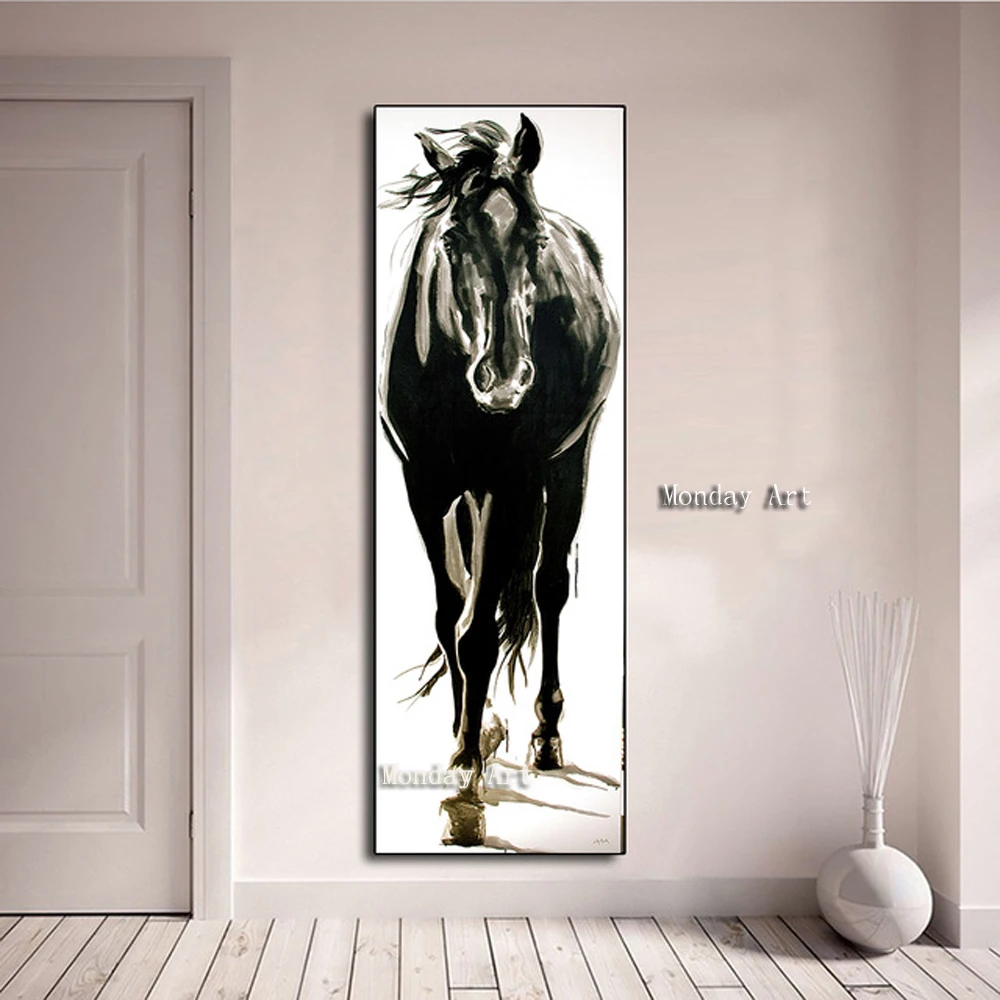 

Best Hand Painted Animals Oil Painting on Canvas horse paintings Wall artwork picture wall canvas painting For Home Decoration