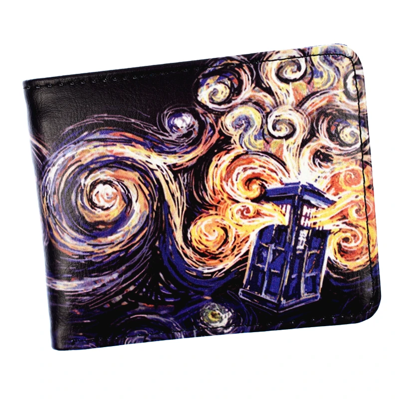 Doctor Who кошелек мужской короткий высокое качество из искусственной кожи