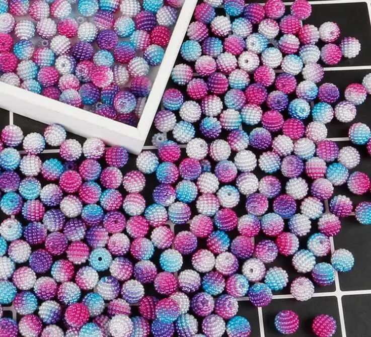 MRHUANG 10mm 50pcs Mixed color Hole Ball ABS Beads spacer Fit Jewelry bracelet Handmade | Украшения и аксессуары