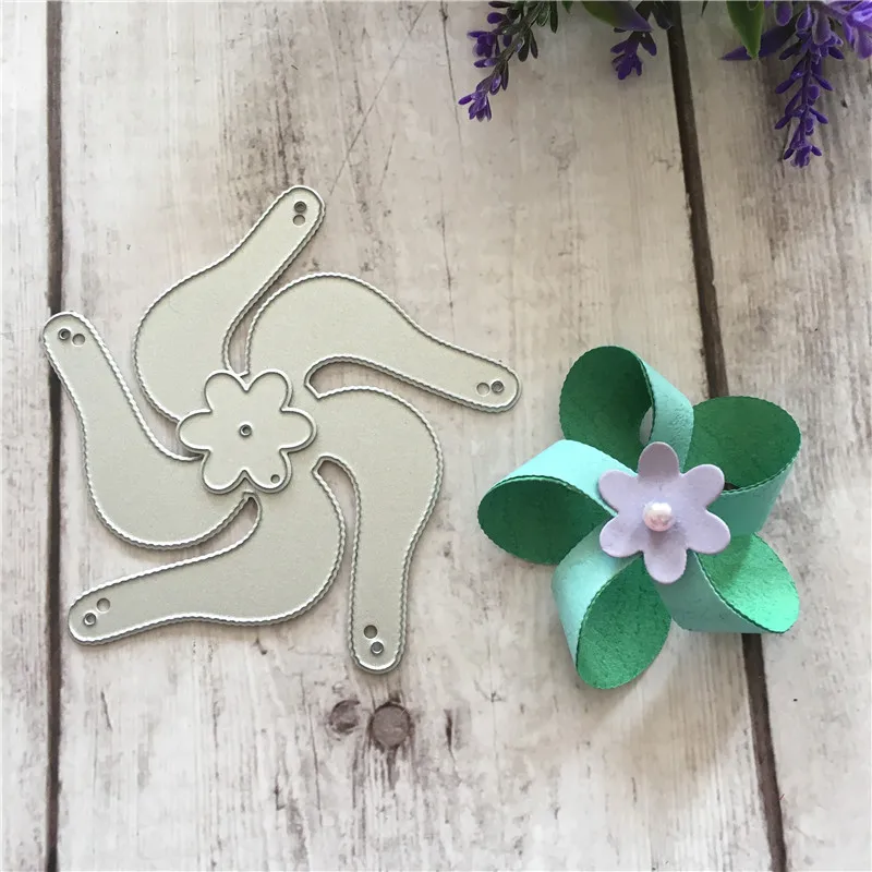

Cutting Dies DIY of Flower Windmill Metal Cutter Scrapbook Album Album Card Making DIY Embossing Stencils Template