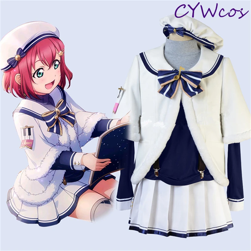 Love Live Sunshine Aqours Рождественский хор всех участников охара Мари Kurosawa Ruby Chika женская