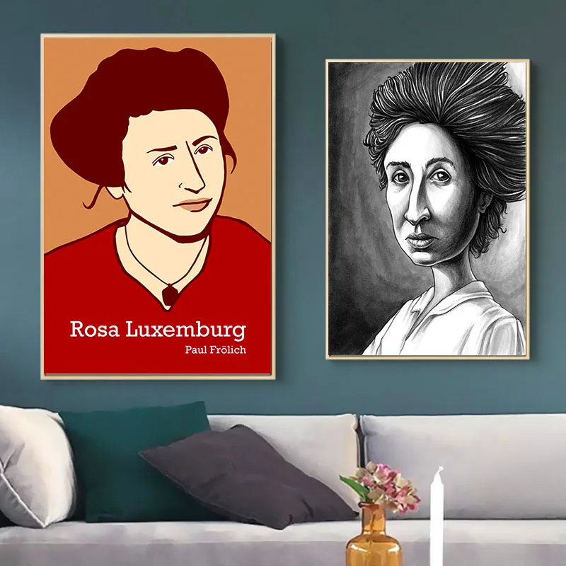 Marxism International Communism Rosa luxemberg холст живопись винтажные картины плакат из