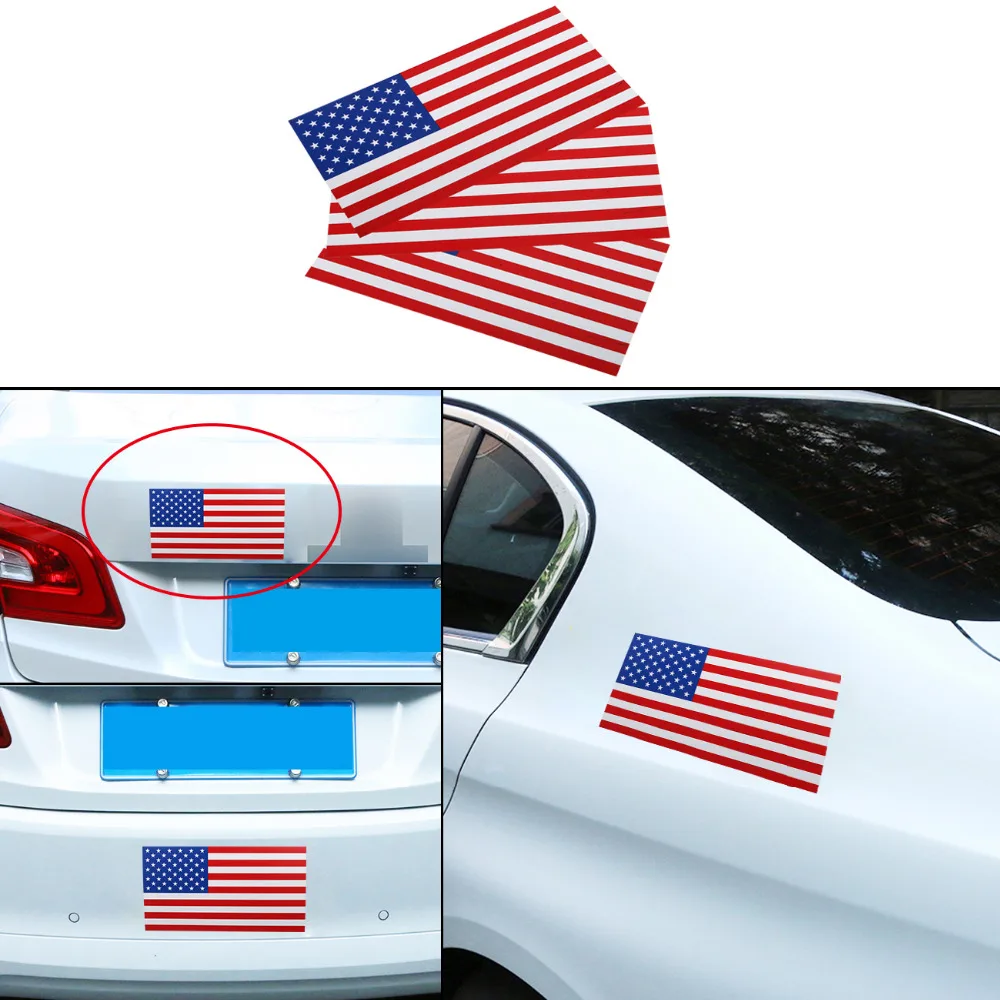 Съемные магнитные наклейки в виде флага США 3 шт.|car sticker|flag decalflag car |