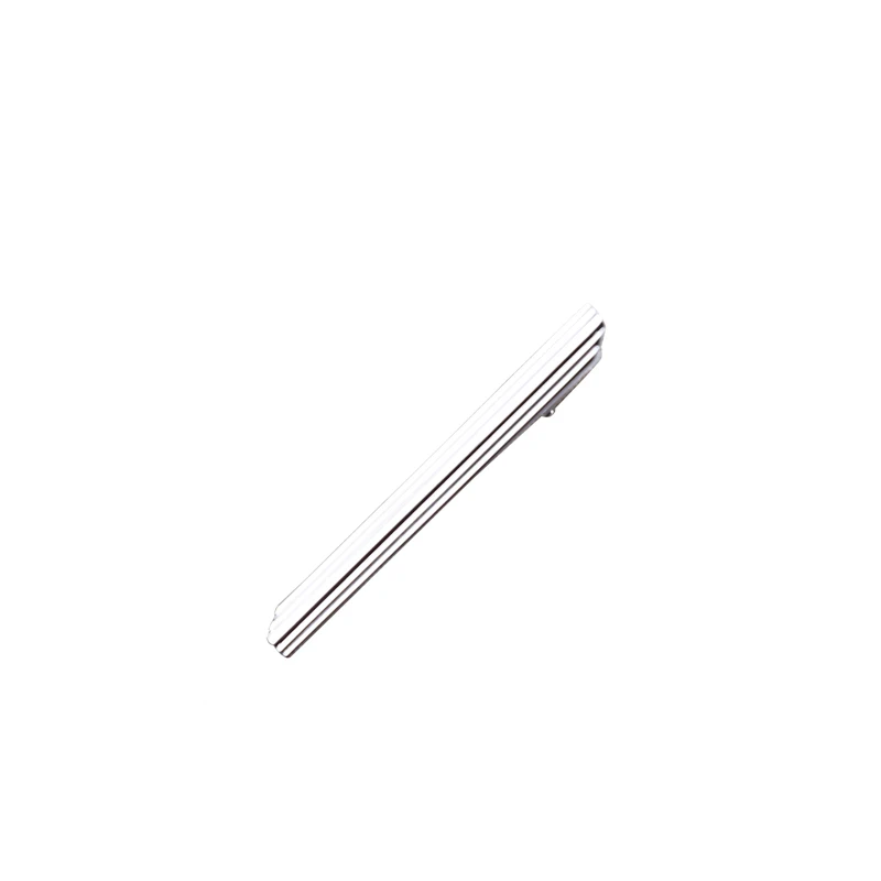 2018 New Safety Pin Crystal Tie Clip Men's Formal Business Wedding Silver Stripe Long Accessories | Украшения и аксессуары