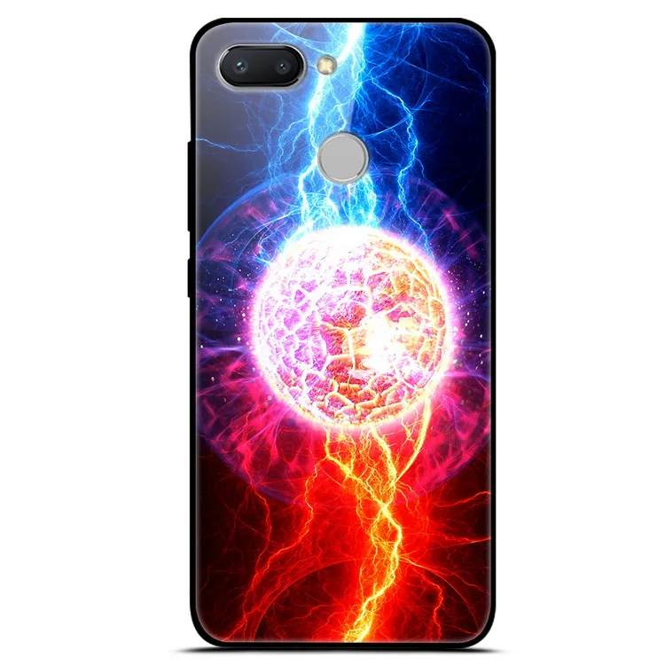 29 Чехол из закаленного стекла для Xiaomi Redmi 6, чехол с изображением планеты космоса, стеклянный чехол на заднюю панель для Xiaomi Redmi 7, 6, A, 7A, 6A, чехол для телефона Redmi6 - Цвет: 29