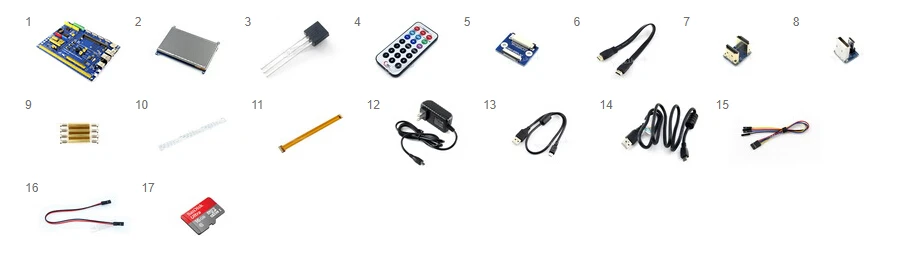 Raspberry Pi Compute Module 3 Lite Development Kit Тип B с компьютерным модулем 3 Lite 7 дюймов HDMI lcd, адаптер питания Micro SD карта