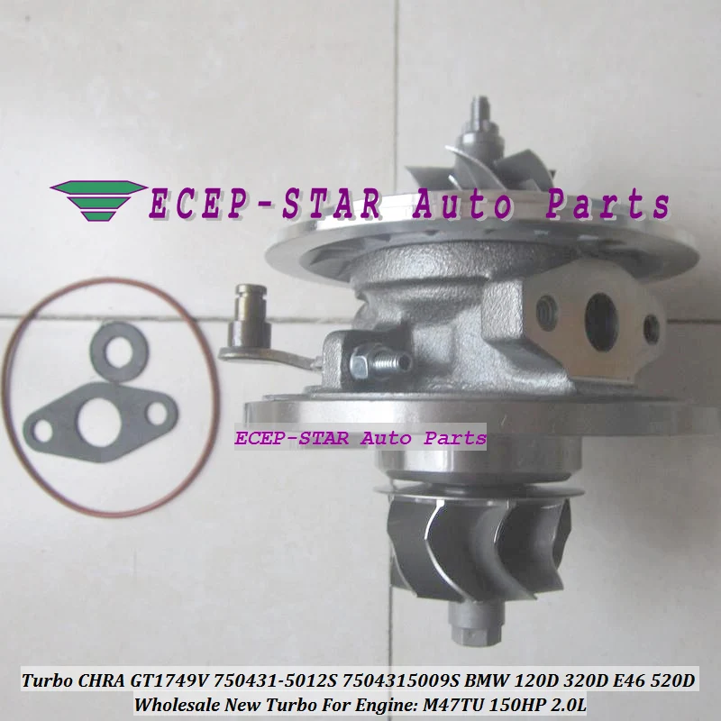 Бесплатная доставка турбо картридж CHRA GT1749V 750431 750431-5012S 750431-5009S Для BMW 120D 320D 520D X3 E83 2.0L
