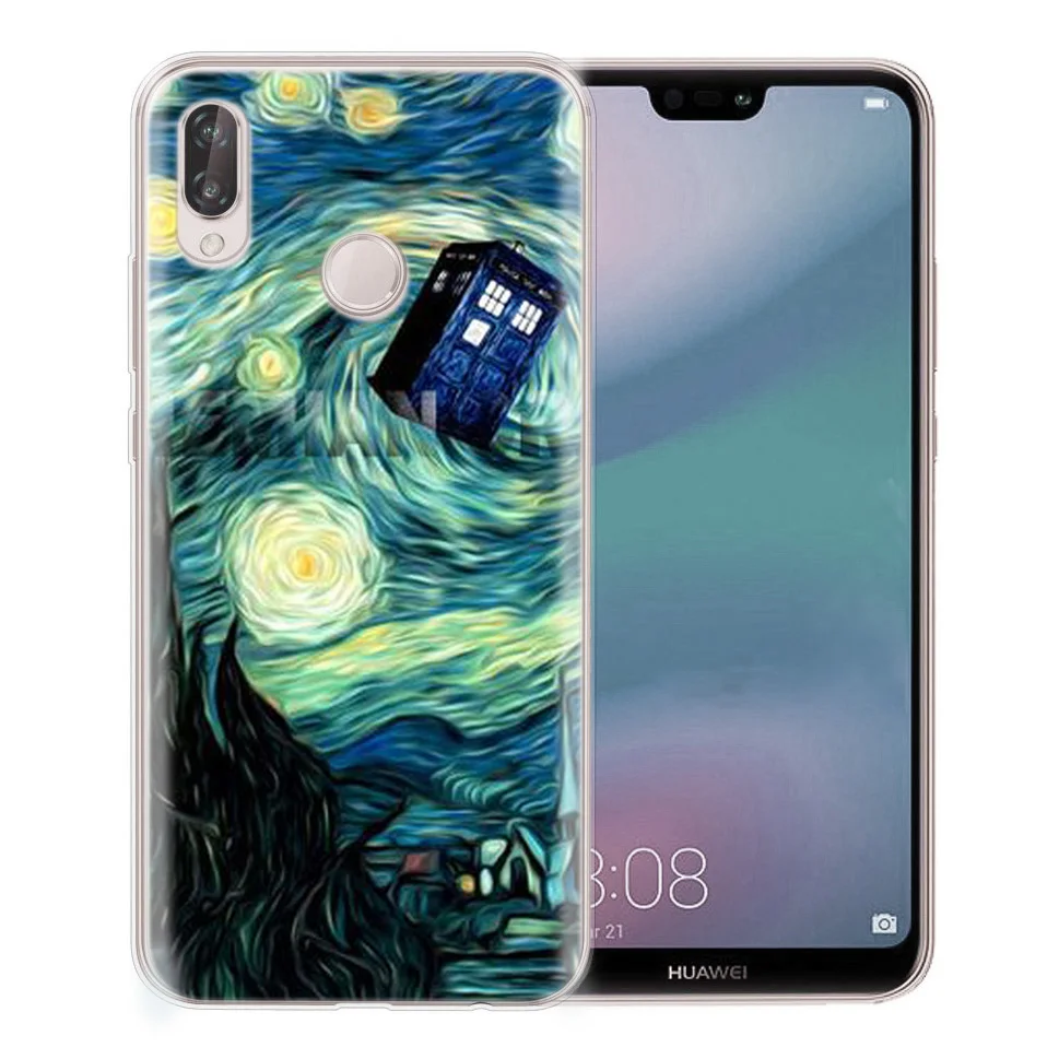 Чехол для Huawei Honor 7A 8A 8X 8C 9 10 Mate 20 P9 P10 lite/P8 Lite Y5 II Nova 3 мягкий чехол из ТПУ с рисунком
