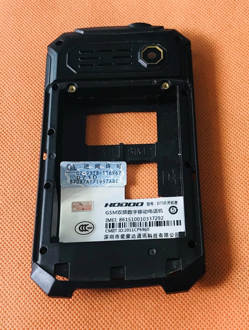 Б/у оригинальная задняя рамка чехол + стекло объектива камеры для hodoo D710