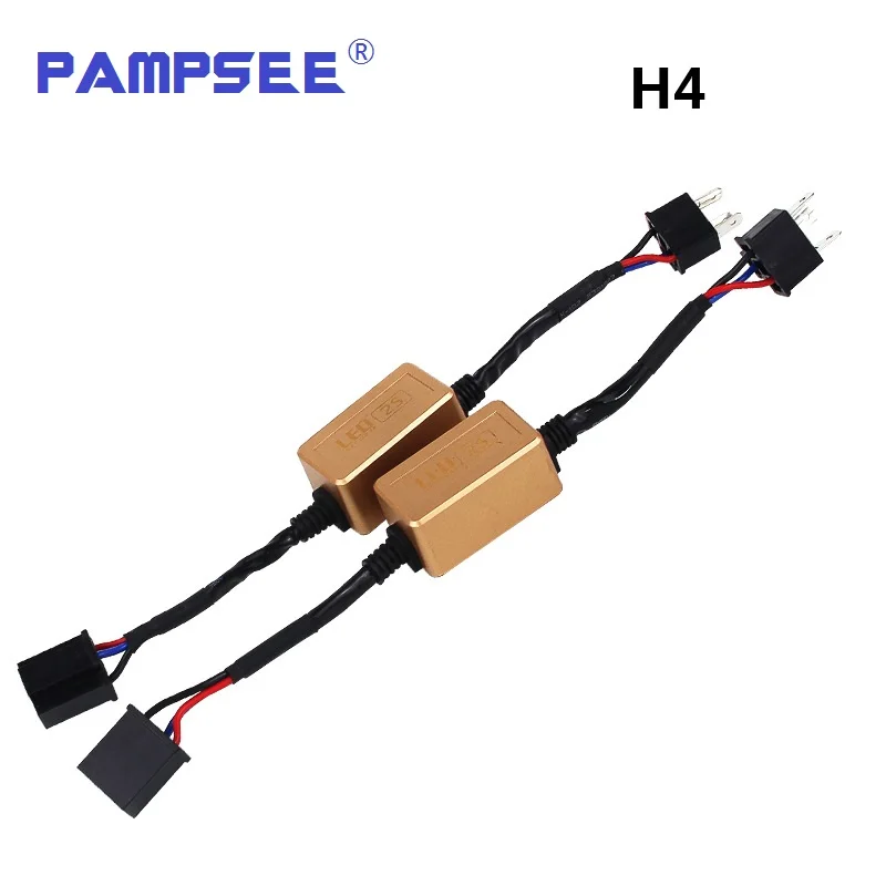 PAMPSEE H4/H7/H8/H11/H13/HB3(9005)/HB4(9006) адаптер проводки CAN шины светодиодсветодиодный лампа