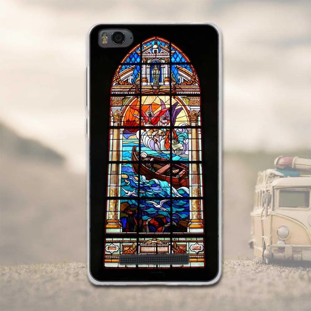 Чехол для Xiaomi Mi4c Mi4i защитный чехол мягкий силиконовый 3D стерео рельефный Mi 4C 4i