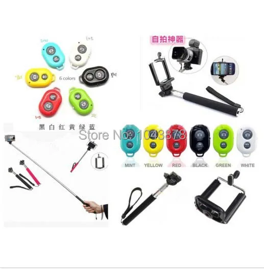 Раздвижной Ручной Беспроводной монопод с автоспуском Bluetooth палка пультом