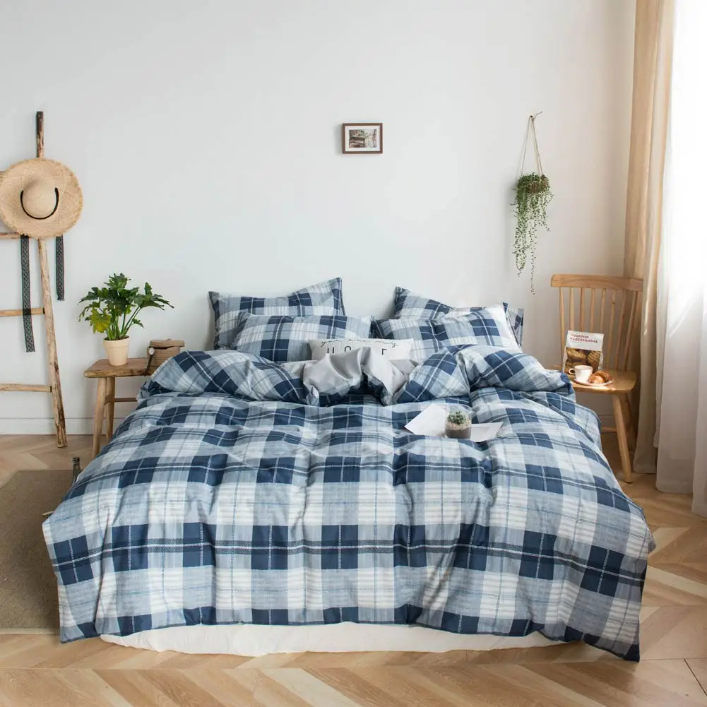 Pink Grey Yellow Hearts Bed Cover Duvet Cover Set Cotton Bedding Set Bedlinens Twin Queen King Flat Sheet Fitted Sheet