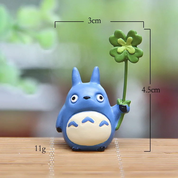 2 Япония мини Тоторо фигурка из смолы игрушки аниме Ghibli Миядзаки lucky фигурка Totoro модель коллекционное украшение для детей - Цвет: 2