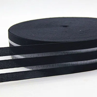 yusiblack 5cm Кружевная сетчатая резинка 50 мм черно-белые резинки 5 см для шитья кружевная Лента Сделай сам, поделки ручной работы тесьма 1 м - Цвет: yusiblack 5cm