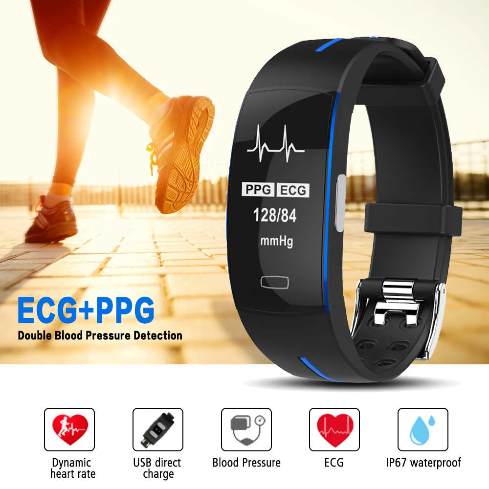 Accewit P3 здоровья браслет Смарт часы крови Давление SmartBand шагомер Фитнес трекер GPS