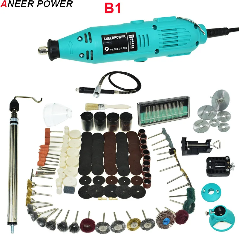 B1 Гравер Dremel мини-дрель 180 Вт Мини DIY сверлильный станок гравировкой перо мясорубки мини-электрический DIY дрель роторный инструмент полировки измельчить - Цвет: B1