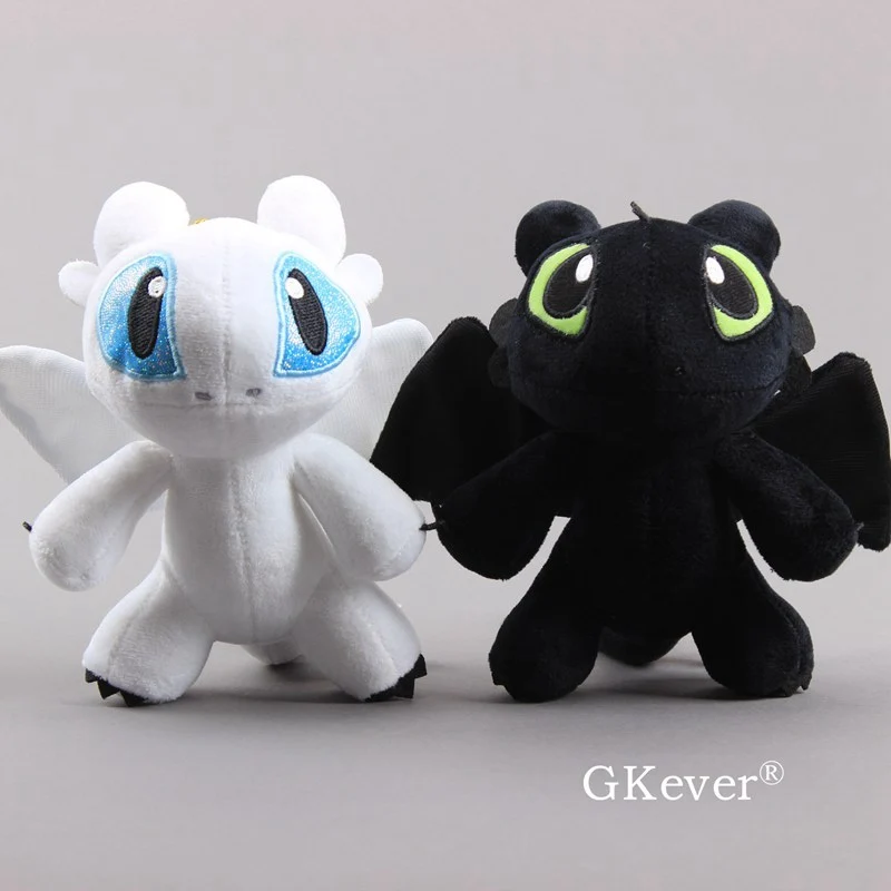 Set of 2 pcs Как приручить дракона беззубый светильник Fury 2 стиля прекрасный " 15 см мини плюшевый кулон с брелком детский подарок - Цвет: Set of 2 pcs