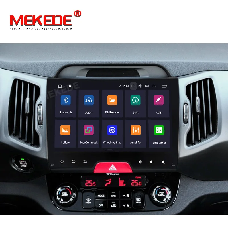Mekede android 9,0 автомобильный Радио плеер для KIA sportage 2011- автомобильный магнитофон gps DVD PX30 wifi bluetooth carplay DAB