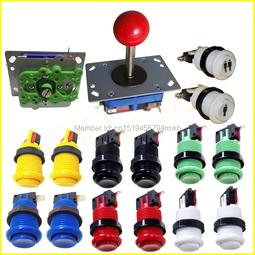 Аксессуары для набора деталей с 4 8 аркадными кнопками и джойстиком ZIPPY 1p / 2p|arcade