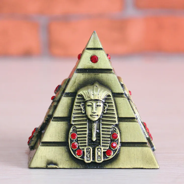 Пирамиды из египетского металла хит продаж украшения трех частей алмазные