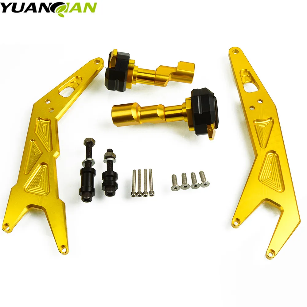 CNC алюминиевая рама мотоцикла слайдер Краш Pad защита от падения для KAWASAKI NINJA 300