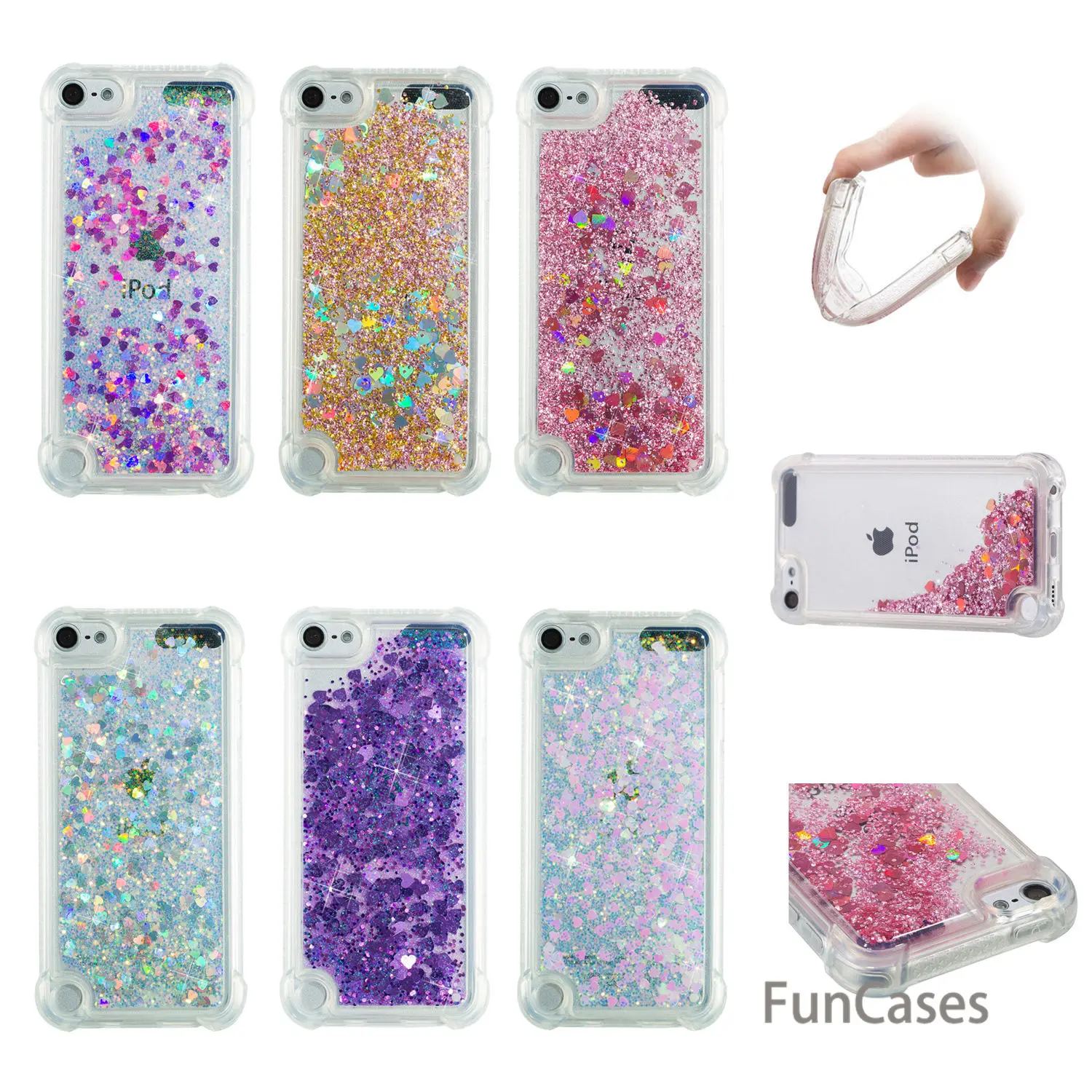 Чехол с розовой звездой для iPhone Touch 5 Мягкая силиконовая задняя крышка чехол