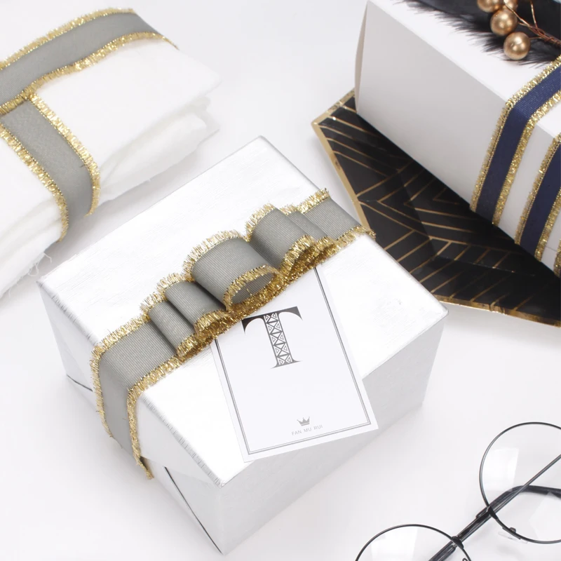 10 ярдов корсажные ленты золотые кружевные для праздничного вечерние шения