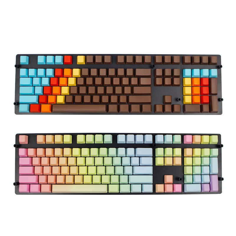 108 ключ PBT OEM профиль Радуга/1976 пустые колпачки для MX переключатели механическая клавиатура