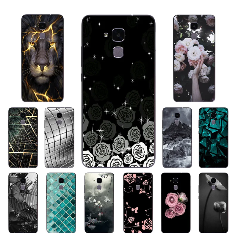 Мягкий силиконовый чехол для Huawei Honor 5C/7 Lite/GT3 5 2 дюйма с треугольным принтом C -