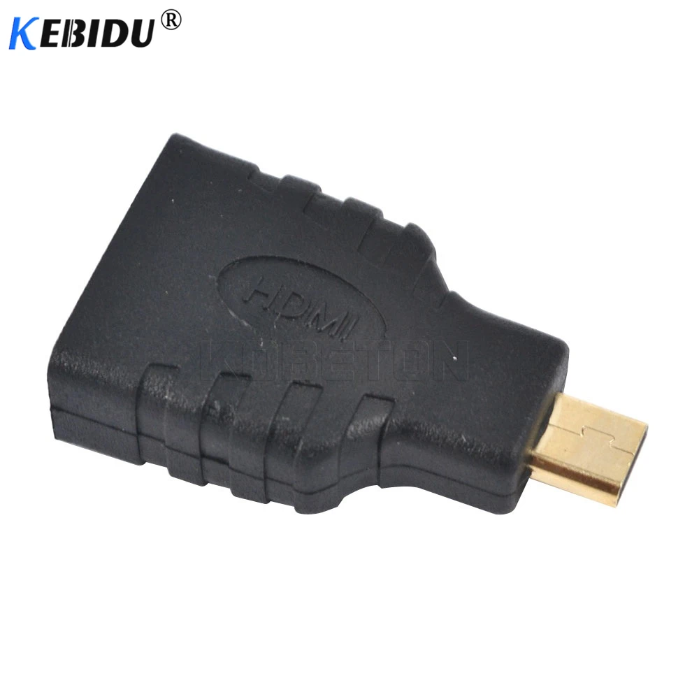 Kebidu 1080P HDMI-совместимый с Micro / Mini конвертер позолоченный HD удлинитель-переходник