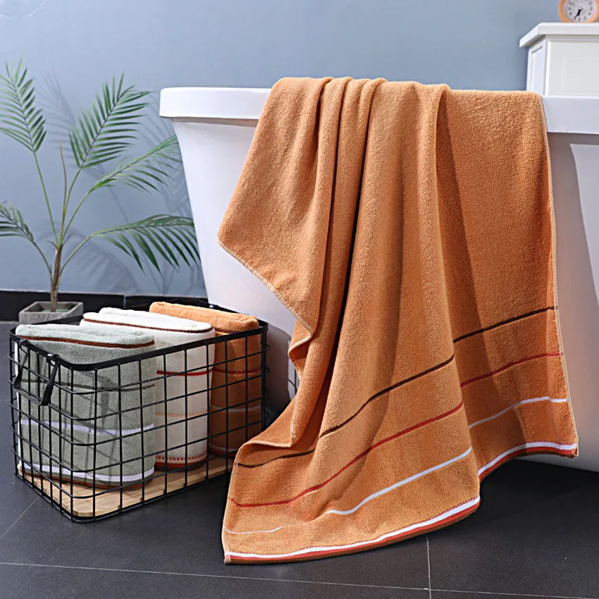 

Pure Cotton Thickening 70*140 Bath Towel for Adults Lovers Home Bathroom Towels Beach Towel Soft Comfortable Highly Absorbent