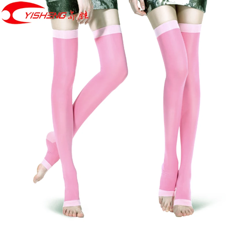 

YISHENG Thigh High Sleeping Compression Stockings for Womens Girls Compression Thigh Overnight Wearing Slimming