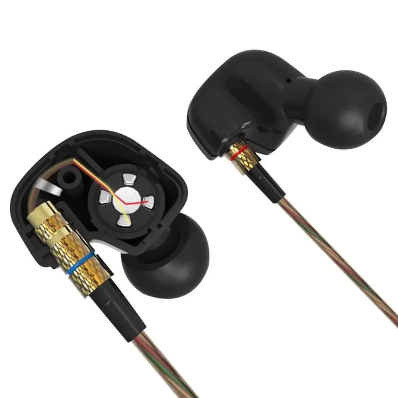 KZ ATR In Ear стерео наушники вкладыши HiFi 3 5 мм L Тип штепсельной вилки шумоподавляющие
