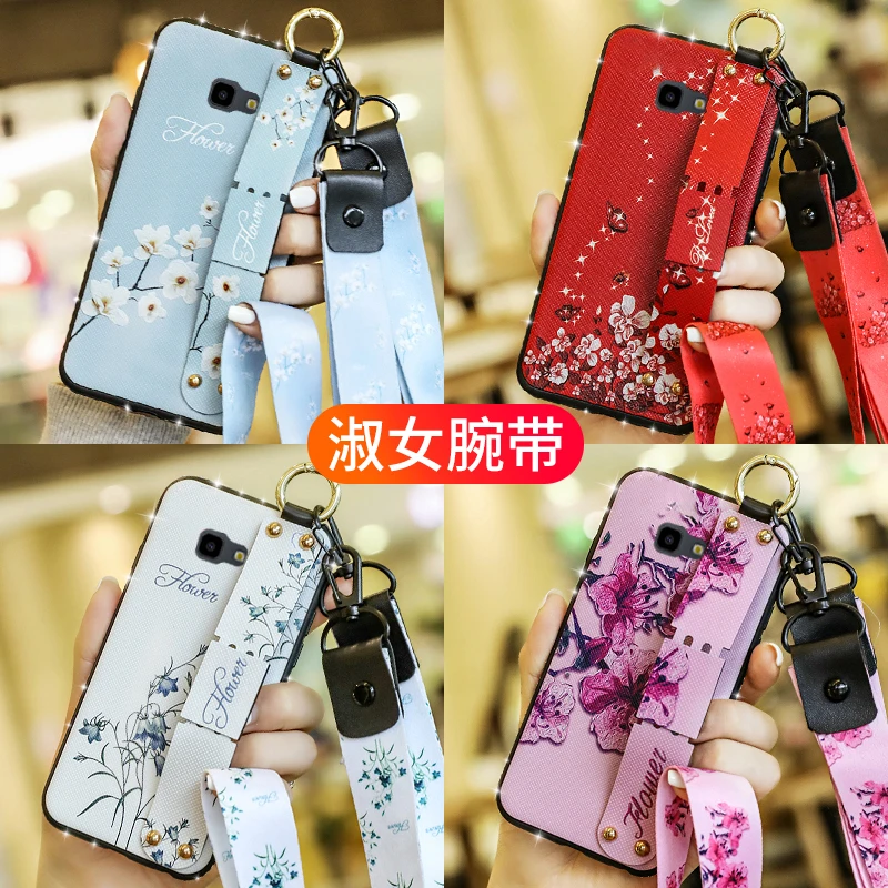 Модный чехол для телефона с разбитыми цветами Samsung Galaxy J4 Plus силиконовый мягкий
