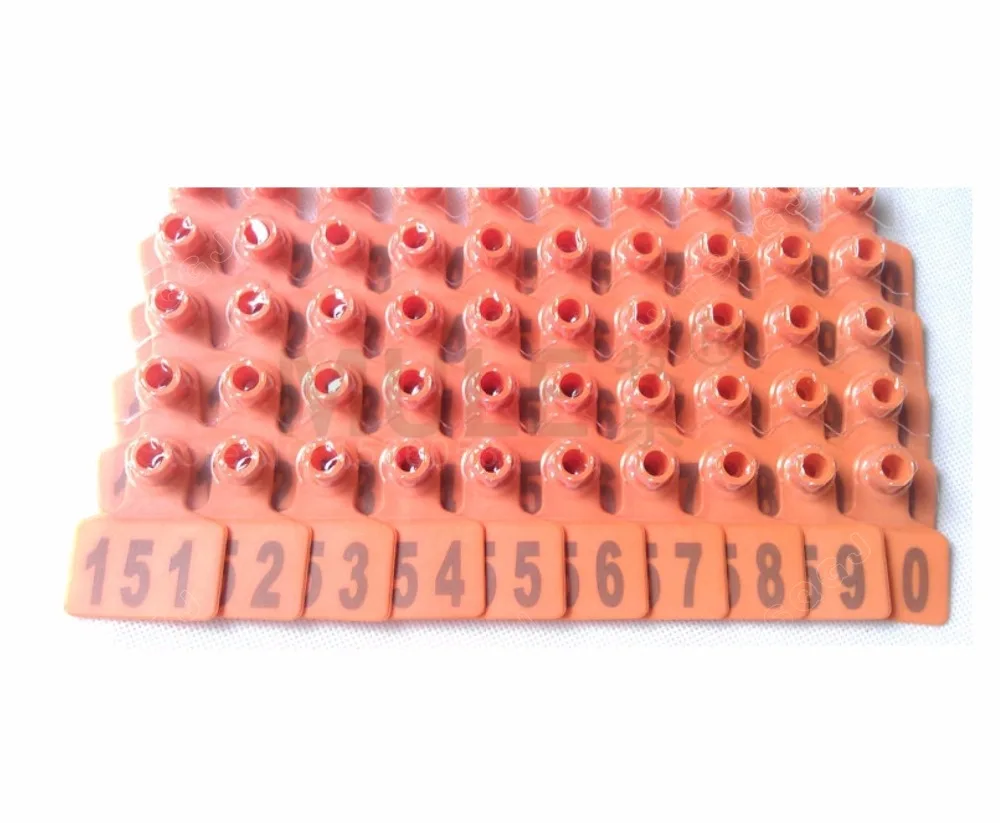 Ушные бирки для животных свиньи маркер домашнего животного табличка с цифрами