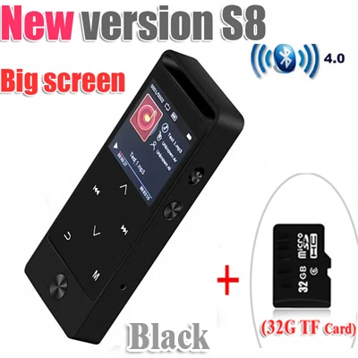 S8bluetooth32gbBlack mp3-плеер с сенсорным экраном 8GB BENJIE S8 Metal APE/FLAC/WAV высокое качество звука музыкальный плеер начального уровня без потерь - Цвет: S8bluetooth32gbBlack