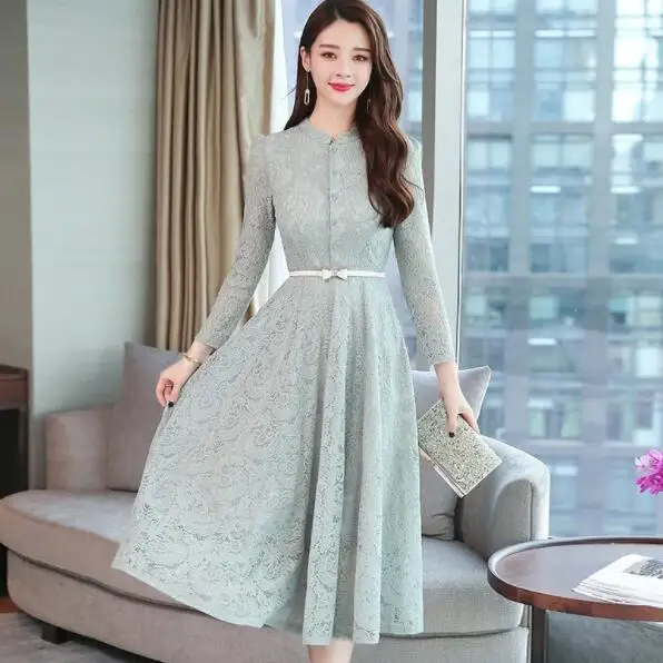 Женское винтажное Кружевное платье миди элегантное облегающее Черное Платье