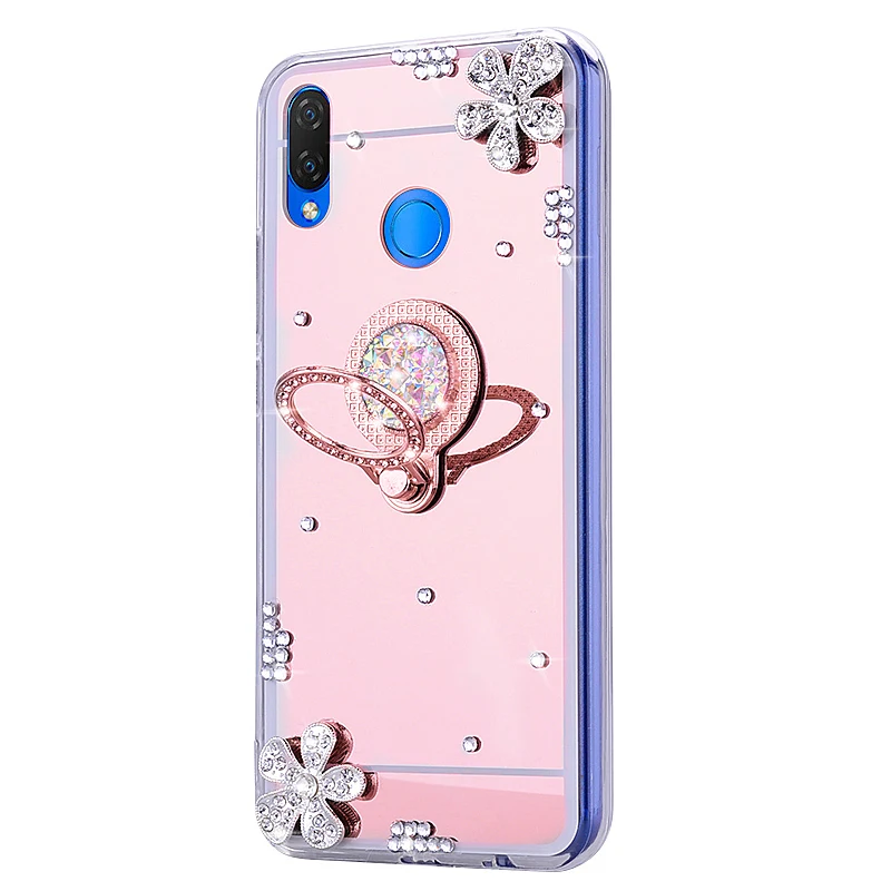 Зеркальные Силиконовые ТПУ чехлы для телефонов Huawei P9 lite 2017 P20 plus P30 honor 20 pro 9X 9 10 8C 8S