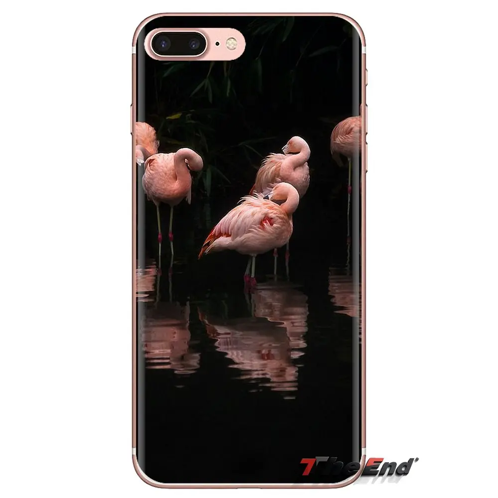 Для Samsung Galaxy S3 S4 S5 Mini S6 S7 Edge S8 S9 S10 Plus Note 3 4 5 8 9 танцевальный Фламинго цветок полоса
